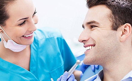 Pooja Multispeciality Dental Clinic & Implant Centre Janakpuri - Rs 199 for teeth cleaning, polishing & consultation worth Rs 1450. Also get 20% off on other treatments!