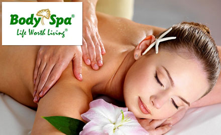 Body Spa International Sector 18 Noida - 35% off on body massage and shower. Choose from Aroma, Thai or Balinese massage!
