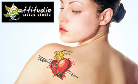 Attitudio Tattoo Studio Uttam Nagar - 50% off on permanent tattoo