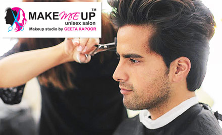 Makemeup Unisex Salon & Makeup Studio by Geeta Kapoor Janakpuri - Rs 699 for choice of 6 salon services