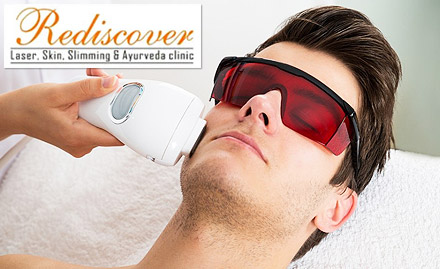 Rediscover-Skin, Laser,Slimming & Ayurveda Clinics Janakpuri - 50% off on laser treatments. Located at Janakpuri!