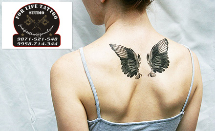 For Life Tattoo Studio Rajouri Garden - Get 1 sq inch permanent tattoo free. Also, get 30% off on subsequent inches!