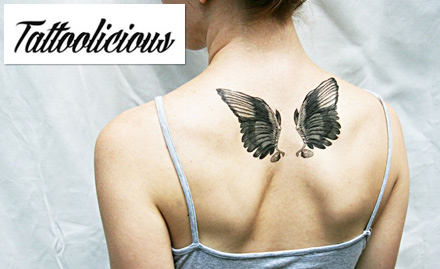 Tattoolicious Connaught Place - Get 1st sq inch tattoo worth Rs 500 free!