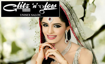 Glitz 'N' Glow Unisex Salon Sarita Vihar - 40% off on pre bridal and bridal package!