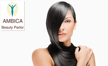 Ambica Herbal Beauty Parlour Malviya Nagar - Hair Rebonding or smoothening at just Rs 2399