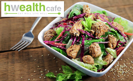 Hwealthcafe Defence Colony - Upto 20% off on salad, smoothie and more!