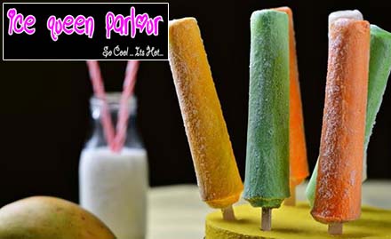 Ice Queen Parlor Jagat Banerjee Ghat Road - 20% off on ice cream, kulfi, mocktail and more!