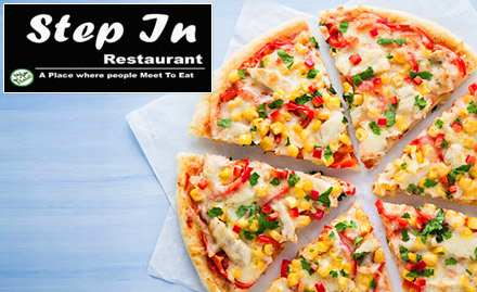 Step In Pizza Restaurant Vasantham Nagar - Get 1 medium pizza free with a large pizza