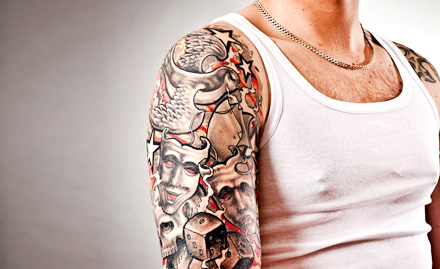 Tattoographer Karan Punjabi Bagh - 50% off on permanent tattoo and body piercing