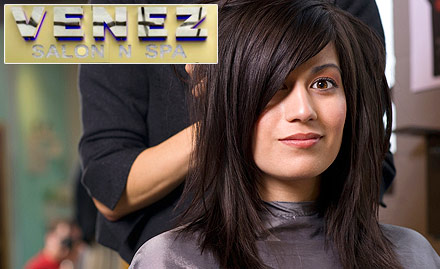 Venez Unisex Salon Karkardooma - Choice of 4 beauty services at just Rs 450