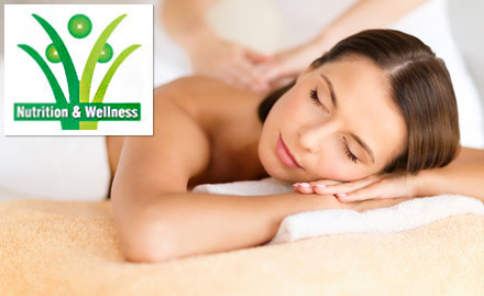 Nutrition and Wellness Rajouri Garden - 50% off on body massage & steam