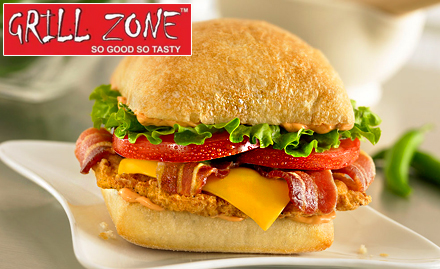 Grill Zone Paschim Vihar - Buy 2 get 1 free offer on burger, sandwich, footlong and more