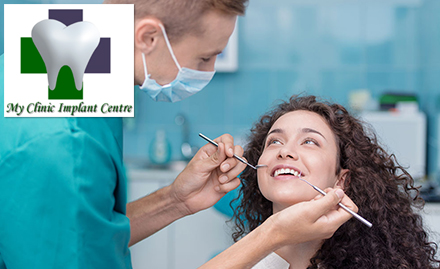 My Clinic Implant Centre Shahdara - Rs 270 for scaling, polishing and more worth Rs 1500