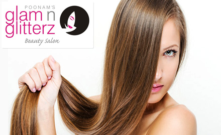 Poonams Glam N Glitterz Beauty Salon Laxmi Nagar - Rs 2450 for hair rebonding or smoothening worth Rs 8400