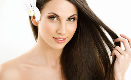 Olena Beauty Salon Kotha Pet - Rs 2450 for hair rebonding or smoothening along with hair spa worth Rs 8400