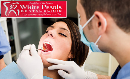 32 White Pearls Dental Clinic Keshav Puram - 80% off on dental health care package