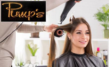 Pinups Spa Hair & Beauty Salon K.R.C. Road, Kumarpara - Rs 2470 for hair straightening worth Rs 5000