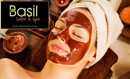Basil Salon & Spa Andheri West - Rs 780 for chocolate facial, hair spa and more worth Rs 3800