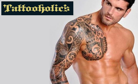 Tattooholics Connaught Place - Get 1 sq inch permanent tattoo worth Rs 500 absolutely free