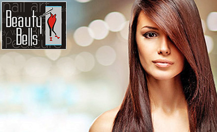 Beauty Bells Ashok Vihar Phase 2 - Rs 2950 for hair rebonding or smoothening & hair spa worth Rs 8000
