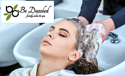 BeDazzled Family Salon & Spa Andheri West - Hair spa or oil massage, hair wash & blast dry at Rs 320