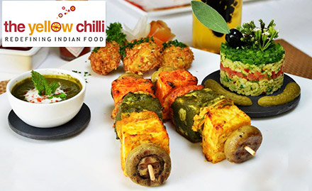 The Yellow Chilli Sarabha Nagar - 20% off on food bill. Tempt your taste buds!