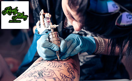 Karthy Tattooz Koramangala - 50% off on permanent tattoos. Where a well done tattoo is never rare!