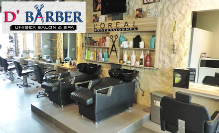 D'Barber Unisex Salon N Spa Canal Road - 35% off on all salon services.