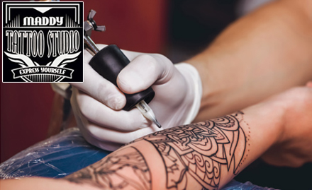 Maddy Tattoo Studio deals in Camp, Pune, reviews, best offers, Coupons for Maddy  Tattoo Studio, Camp | mydala