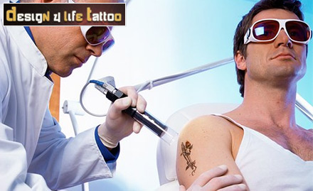 Design 4 Life Tattoo Connaught Place - Rs 850 for 1 sitting of 10 sq inch tattoo removal worth Rs 5000