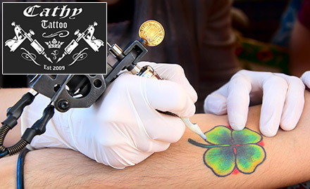 Cathy Tattoos Hadapsar - Upto 80% off on permanent tattoo. Time to get creative with your tattoos!
