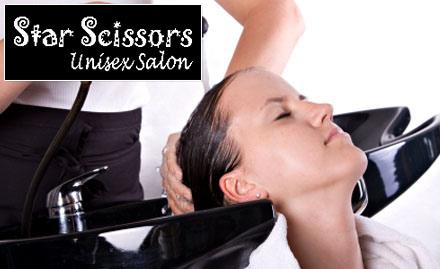 Star Scissors Rahatani - Rs 330 for head massage, hand & foot reflexology and threading 