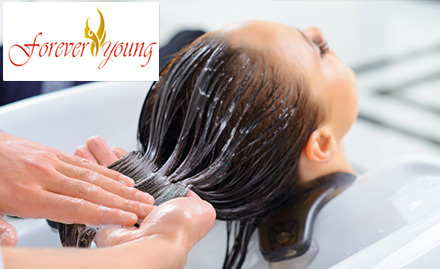 Forever Young Hadapsar - Upto 67% off on hair & skin care services. Get hair colour, head massage, face cleanup, hair rebonding & more!