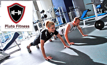 Pluto Fitness KNI Layout - 5 gym sessions at just Rs 9. Also, get 35% off on further enrollment!