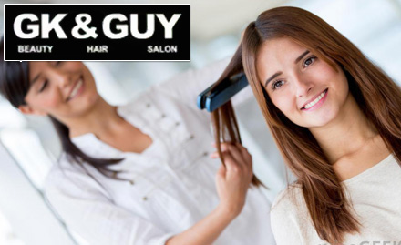 GK And Guy Beauty Hair Salon Sector 44 - Upto 70% off on keratin treatment, smoothening & more!
