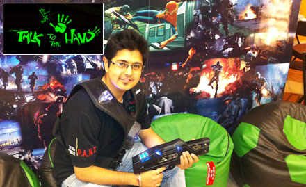 Talk To The Hand Jayanagar - 25% off on laser tag game. For an exhilarating and exciting gaming experience!