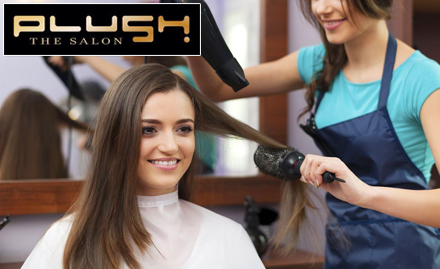 Plush The Salon Thane West - Rs 480 for hair wash & spa, haircut and blow dry!