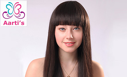 Aarti Makeovers & Makeup Academy Yamuna Vihar - Rs 2399 for hair rebonding or smoothening with hair wash & hair spa!