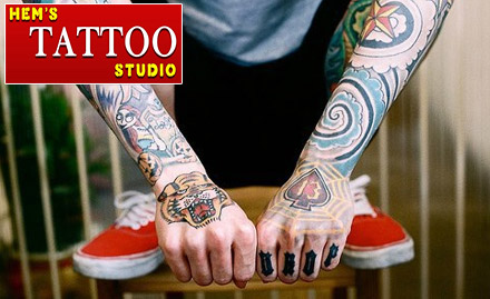 Hem's Tattoos Gurukul - 50% off on coloured and black permanent tattoo!