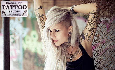 Hiphop Ink Tattoo Studio Baga - 40% off on coloured or black & grey permanent tattoo!