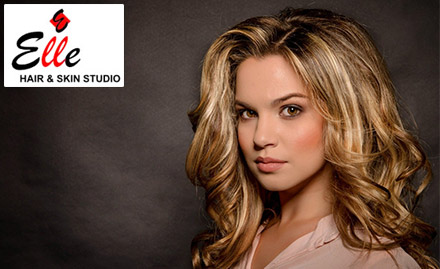 Elle Hair & Skin Studio Vastrapur - Upto 35% off on facial, global hair colour, hair straightening & more!