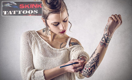 Skink Tattoos And Body Piercing Vasco Da Gama - Wear your imagination with 40% off on body art!