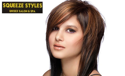 Squeeze Styles Unisex Salon Sector 46 - Get a complete makeover with upto 80% off on salon services!