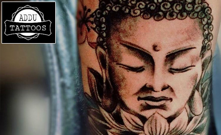 Addu Tattoos Mahal - 40% off on black & grey or coloured permanent tattoo!