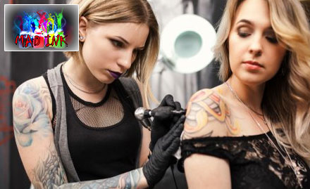 Mad Ink Tattoo Model Colony - 40% off on black or coloured permanent tattoo!