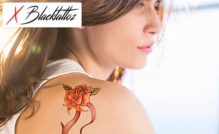 X Black Tattoos Saibaba Colony - Wear your imagination with 40% off on body art!