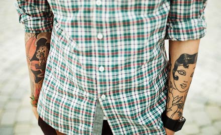 Professionnel Unisex Salon Dadar East - 35% off on permanent tattoo of any colour!