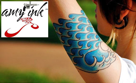 Amy Tattoo Inkz Sector 17, Gurgaon - Rs 800 for 10 sq inch permanent tattoo!