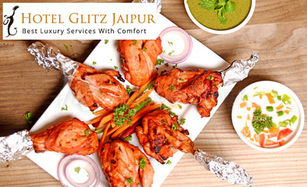 Raj Mahal Restaurant - Hotel Glitz Sitaram Puri - Experience the royalty taste with 25% off on food & beverages!