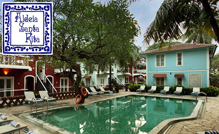 Aldeia Santa Rita Hotel Candolim, Goa - 25% off on room tariff in Goa! 